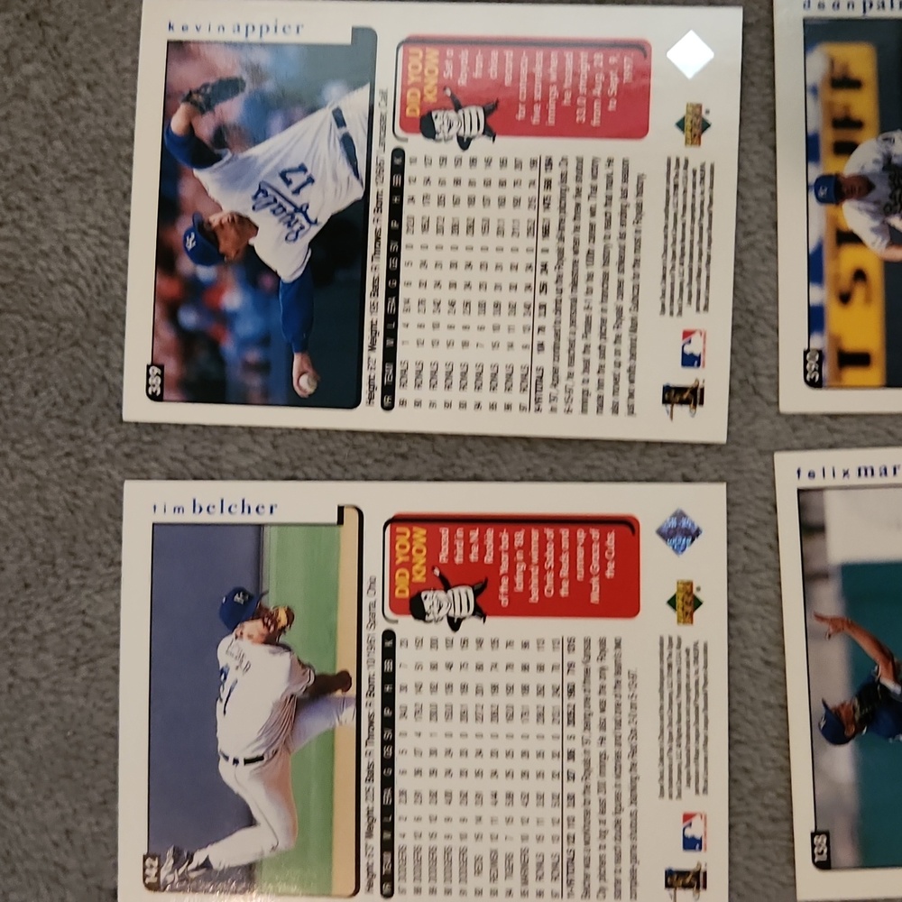 Vintage 1998 Upper Deck Royals Baseball Trading Cards - Picture 14 of 16